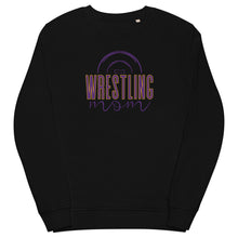 Load image into Gallery viewer, Wrestling Mom Sweatshirt (Purple &amp; Gold Font)
