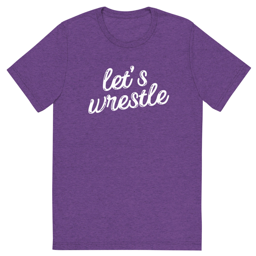 Purple Let's Wrestle T-Shirt
