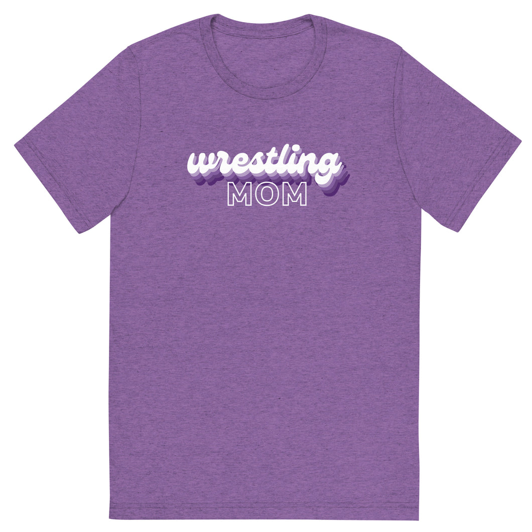 Purple Wrestling Mom T-Shirt